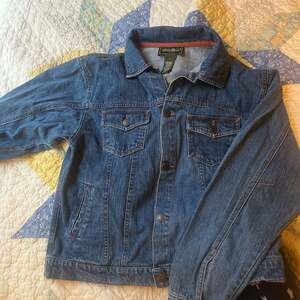 Vintage Eddie Bauer Denim Jean Trucker Jacket Y2K